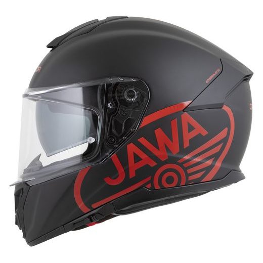 PŘILBA INTEGRAL GT 2.1 JAWA SOLID, CASSIDA (ČERNÁ MAT/ČERVENÁ LESK)