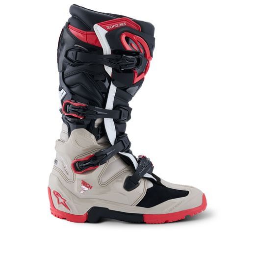BOTY TECH 7 ENDURO, ALPINESTARS (ČERNÁ/SVĚTLE ŠEDÁ/ČERVENÁ) 2026