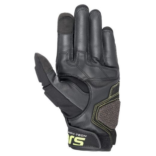 RUKAVICE HALO, ALPINESTARS (ČERNÁ/ZELENÁ/ŽLUTÁ FLUO)