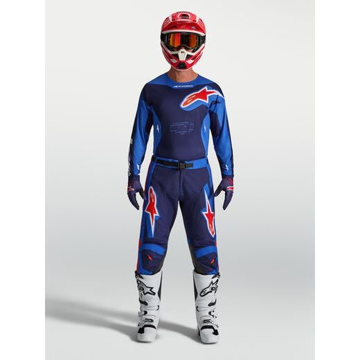 KALHOTY RACER HUNT, ALPINESTARS (MODRÁ/TMAVĚ MODRÁ/ČERVENÁ) 2027