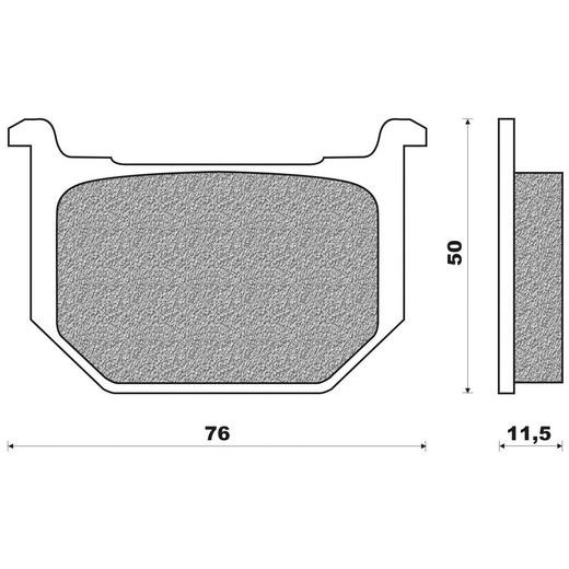 BRZDOVÉ DESTIČKY (SMĚS ROAD TOURING ORGANIC) NEWFREN (2 KS V BALENÍ)