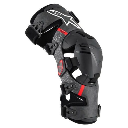 KOLENNÍ ORTÉZY SUPERTECH RK-10 PLASMA, ALPINESTARS (ČERNÁ/ČERVENÁ) 2025