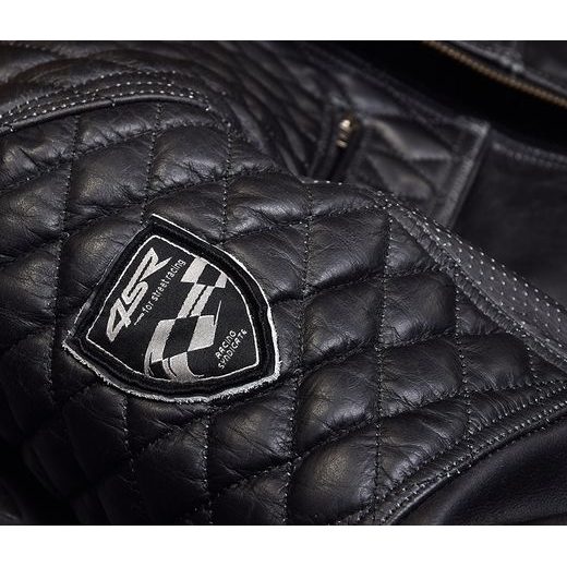 4SR PÁNSKÁ KOŽENÁ MOTO BUNDA SCRAMBLER PETROLEUM