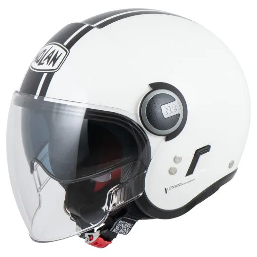 NOLAN OTEVŘENÁ MOTO HELMA NOLAN N21 VISOR FLYBRIDGE METAL WHITE 67