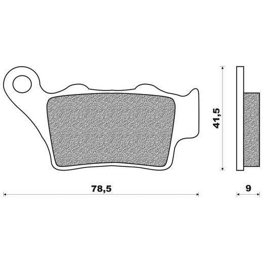 BRZDOVÉ DESTIČKY (SMĚS OFF ROAD DIRT RACE SINTERED) NEWFREN (2 KS V BALENÍ)