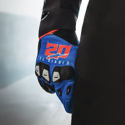 RUKAVICE SP X 1 FQ20 KOLEKCE, ALPINESTARS (MODRÁ/ČERNÁ/ČERVENÁ FLUO) 2026