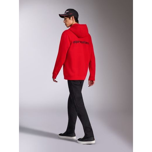 MIKINA TRANSVERSE HOODIE, ALPINESTARS (ČERVENÁ)