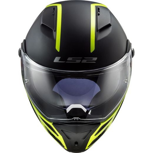 LS2 FF324 METRO EVO RAPID MATT BLACK GLOSS YELLOW, FOG FIGHTER (PINLOCK)