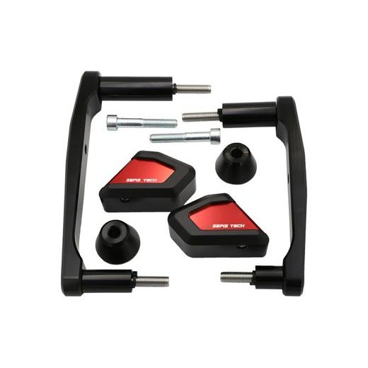 SEFIS TECH PADACÍ PROTEKTORY KAWASAKI Z900 2019-2025 ČERVENÁ