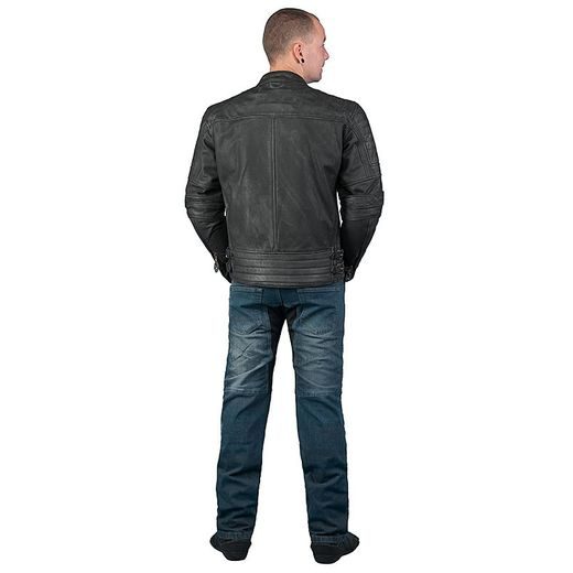 MBW PÁNSKÁ KOŽENÁ RETRO MOTO BUNDA HURRICANE 