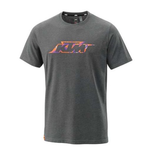 PÁNSKÉ TRIKO KTM CAMO TEE DARK GREY MELANGE