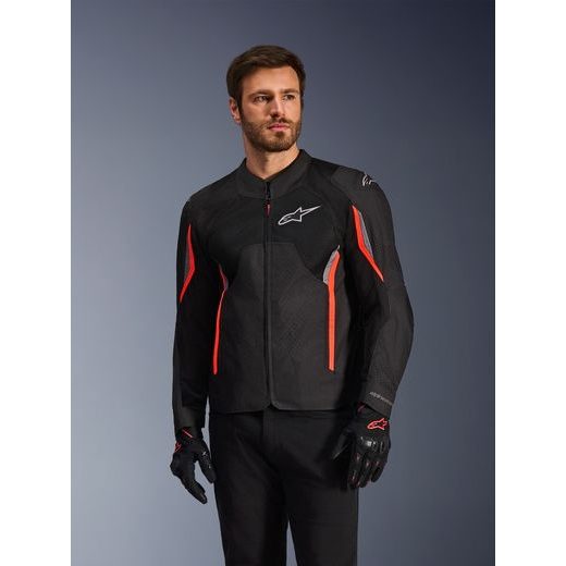 BUNDA AST V3 AIR, ALPINESTARS (ČERNÁ/ČERVENÁ/ŠEDÁ) 2026
