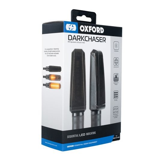 SEKVENČNÍ LED BLINKRY DARKCHASER, OXFORD (TMAVÉ SKLO, SADA VČ. ODPORŮ, PÁR)