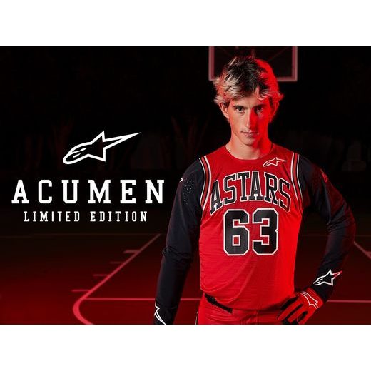 ALPINESTARS DĚTSKÝ DRES RACER 2023 LIMITOVANÁ EDICE ACUMEN (ČERVENÁ/ČERNÁ/BÍLÁ)