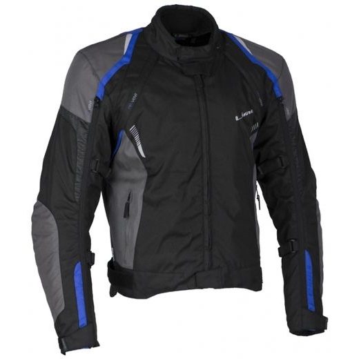 MBW PÁNSKÁ TEXTILNÍ MOTO BUNDA LUCAS ČERNO MODRÁ