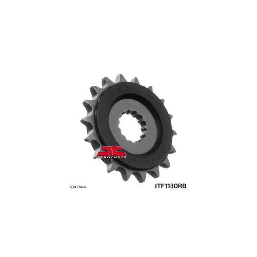 ŘETĚZOVÉ KOLEČKO S TLUMÍCÍ GUMOVOU VRSTVOU PRO SEKUNDÁRNÍ ŘETĚZY TYPU 530, JT (17 ZUBŮ)