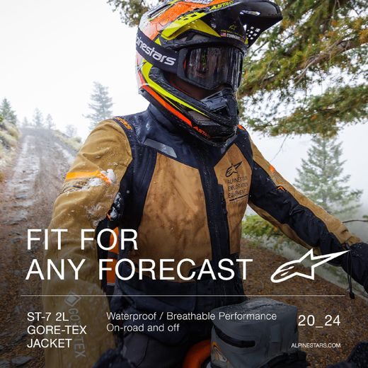 BUNDA ST-7 GORE-TEX, ALPINESTARS (HNĚDÁ/ČERNÁ) 2024