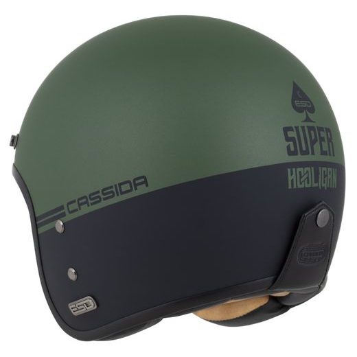 PŘILBA ESO SUPER HOOLIGAN, CASSIDA (ČERNÁ MATNÁ/METALICKÁ ZELENÁ) 2024