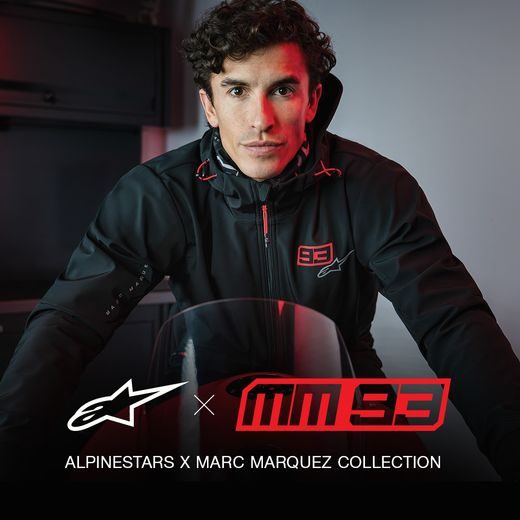 BUNDA RADIUM TECH HOODIE MM93 KOLEKCE, ALPINESTARS (ČERNÁ/ČERVENÁ/ŠEDÁ) 2025