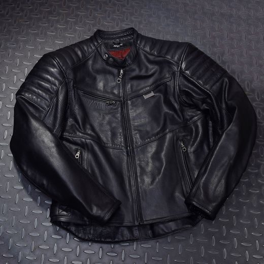 4SR PÁNSKÁ KOŽENÁ MOTO BUNDA B-MONSTER BLACK