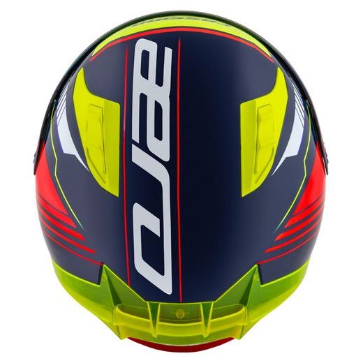 PŘILBA AERO DROME, CASSIDA (MODRÁ PERLEŤ/ŽLUTÁ/ORANŽOVÁ/ČERVENÁ/BÍLÁ)