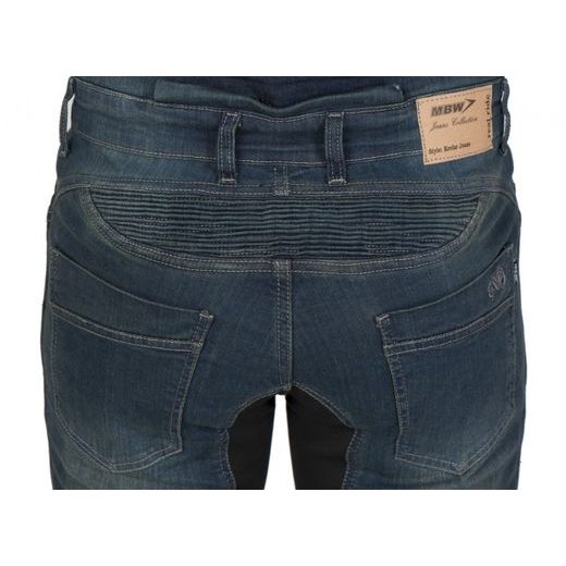 MBW PÁNSKÉ KEVLAROVÉ MOTO JEANS DIEGO MODRÉ