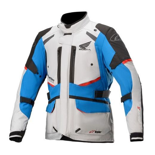 BUNDA ANDES DRYSTAR HONDA KOLEKCE, TECH-AIR 5 KOMPATIBILNÍ, ALPINESTARS (SVĚTLE ŠEDÁ/ČERNÁ/MODRÁ/ČERVENÁ)