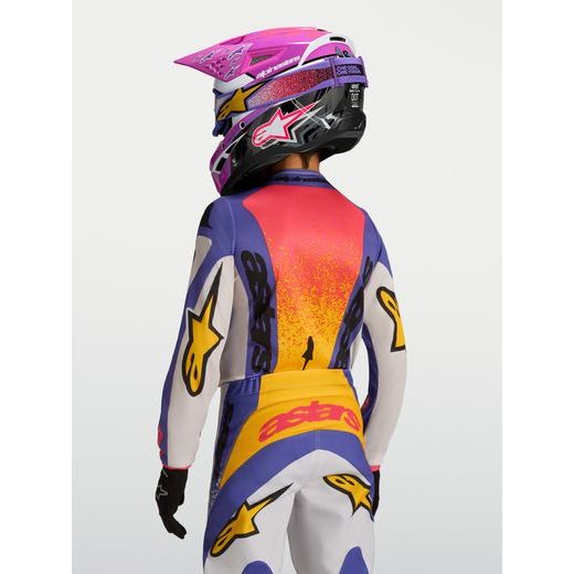 DRES FLUID DRAG YOUTH, ALPINESTARS, DĚTSKÉ (SVĚTLE ŠEDÁ/FIALOVÁ/ZLATÁ) 2027