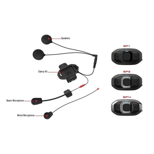 BLUETOOTH HANDSFREE HEADSET SF4 (DOSAH 1,2 KM), SENA