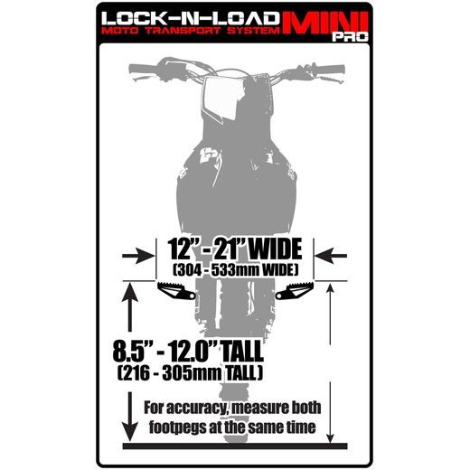 TRANSPORTNÍ SYSTÉM PRO MX MOTOCYKLY LOCK-N-LOAD PRO MINI, RISK RACING