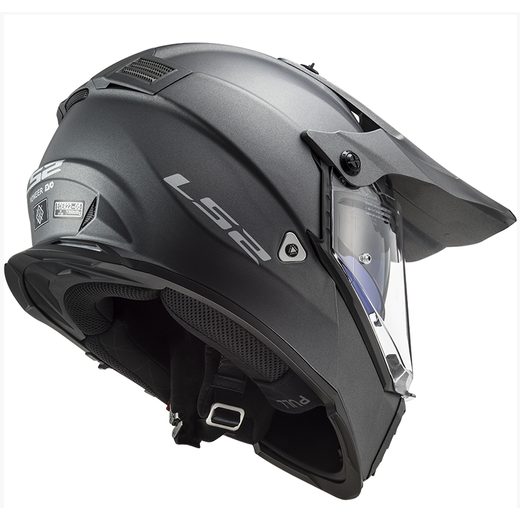 LS2 ENDURO MOTO PŘILBA MX436 PIONEER EVO TITANOVÁ MATNÁ