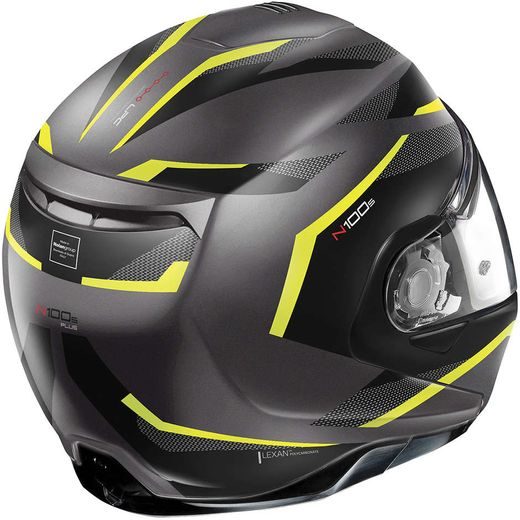 PŘILBA NOLAN N100-5 LUMIÉRE VÝKLOPNÁ N-COM FLAT BLACK 37