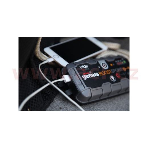 STARTOVACÍ BOX + POWER BANKA, STARTOVACÍ PROUD 500 A, NOCO GENIUS BOOST SPORT GB20 (NOCO USA)