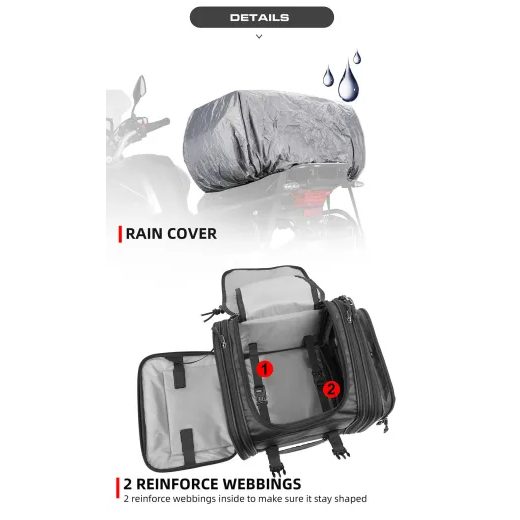 RHINOWALK - BRAŠNA NA SEDADLO DELUXE 19 - 26 L