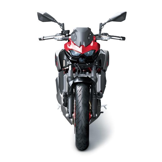 KAWASAKI Z500 SE MY24 CANDY PERSIMMON RED / METALLIC FLAT SPARK BLACK / METALLIC MATTE GRAPHENESTEEL GRAY