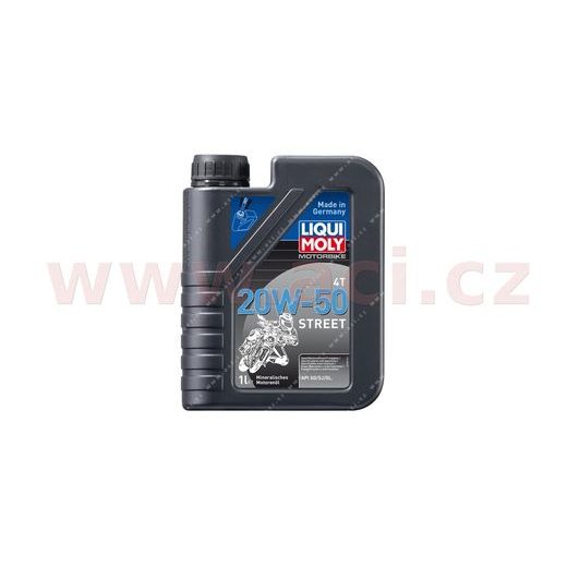 LIQUI MOLY MOTORBIKE 4T 20W50 STREET, MINERÁLNÍ MOTOROVÝ OLEJ 1 L