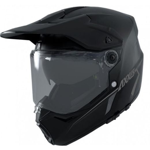 PŘILBA AXXIS ENDURO WOLF DS A1 ČERNÁ MATNÁ TESTOVACÍ