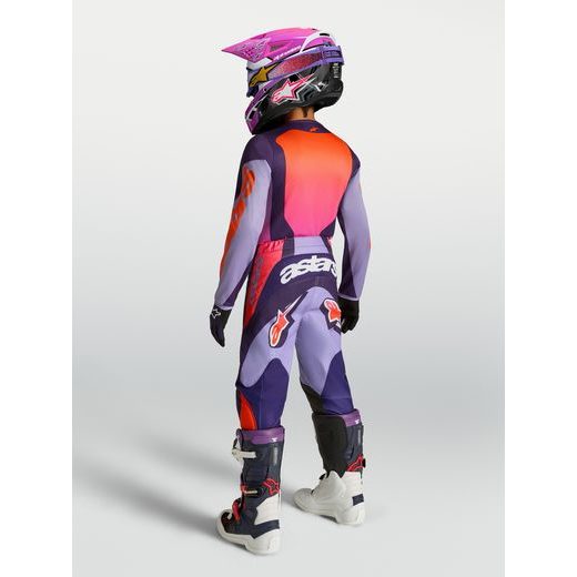 DRES RACER HUNT YOUTH, ALPINESTARS, DĚTSKÉ (SVĚTLE RŮŽOVÁ/FIALOVÁ) 2027