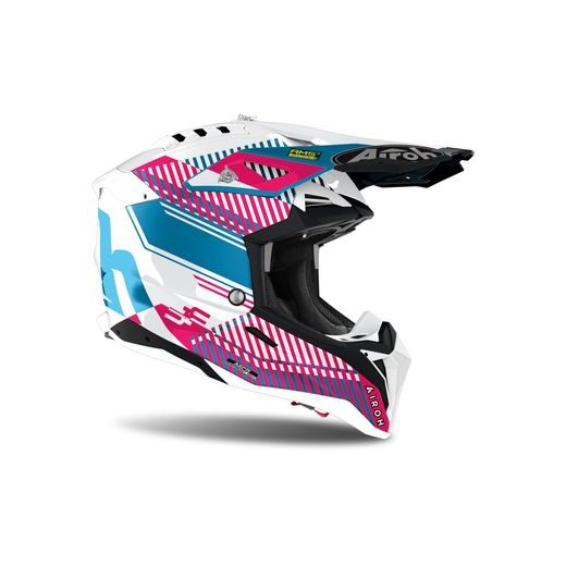 PŘILBA AVIATOR 3.0 WAVE, AIROH (RŮŽOVÁ/CHROM)