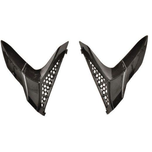 ZADNÍ KRYTY VENTILACE PŘILBY X1.9 A X1.9D, ZED (ČERNÉ, PÁR)