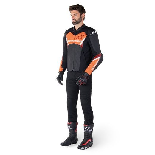 BUNDA FASTER 3 AIRFLOW, ALPINESTARS (ČERNÁ/ČERVENÁ FLUO) 2025