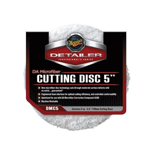 MEGUIARS DA MICROFIBER CUTTING DISC 5" LEŠTÍCÍ KOTOTUČ (2 KS)