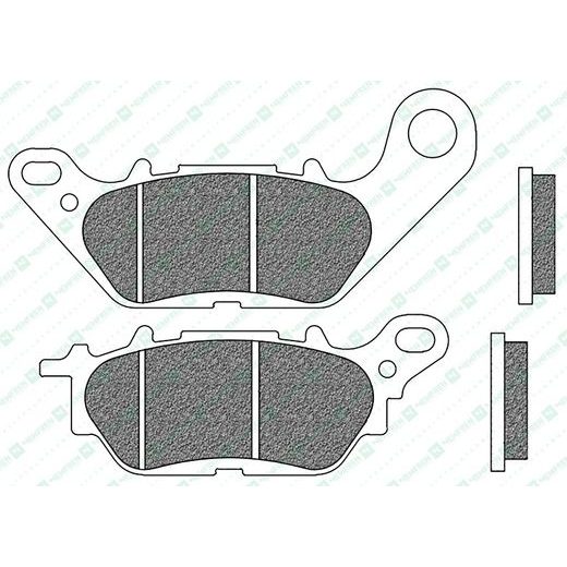 BRZDOVÉ DESTIČKY, NEWFREN (SMĚS ROAD TOURING ORGANIC) 2 KS V BALENÍ