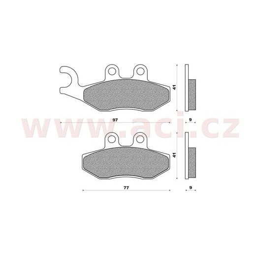 BRZDOVÉ DESTIČKY (SMĚS SCOOTER ELITE ORGANIC) NEWFREN (2 KS V BALENÍ)