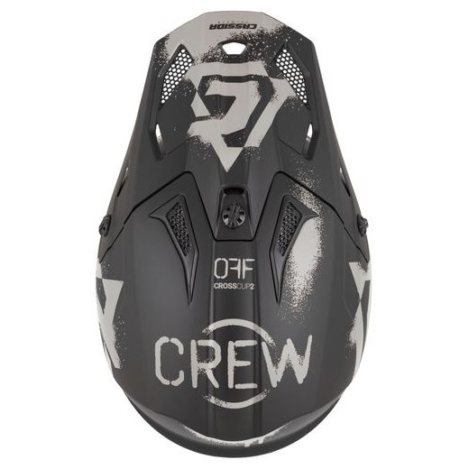 PŘILBA CROSS CUP 2 CREW, CASSIDA (ČERNÁ MATNÁ/PÍSKOVÁ) 2026