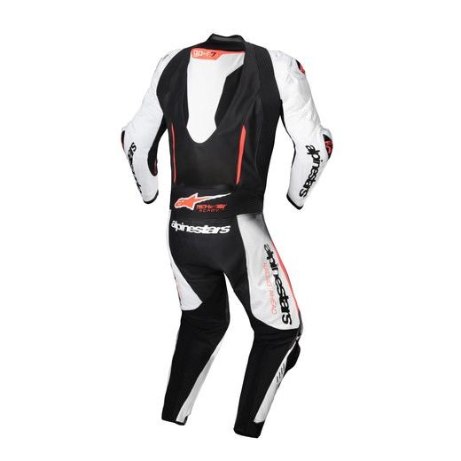 JEDNODÍLNÁ KOMBINÉZA GP-R7, TECH-AIR READY/KOMPATIBILNÍ, ALPINESTARS (BÍLÁ/ČERNÁ/ČERVENÁ FLUO) 2025