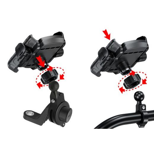 SEFIS RW KOMPAKTNÍ DRŽÁK TELEFONU S RYCHLÝM UZAMČENÍM