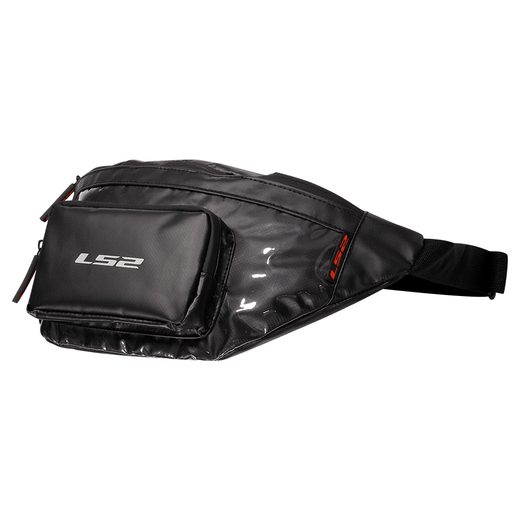 LS2 LWB-03 WAIST BAG 500D GRID FABRIC BLACK 4L