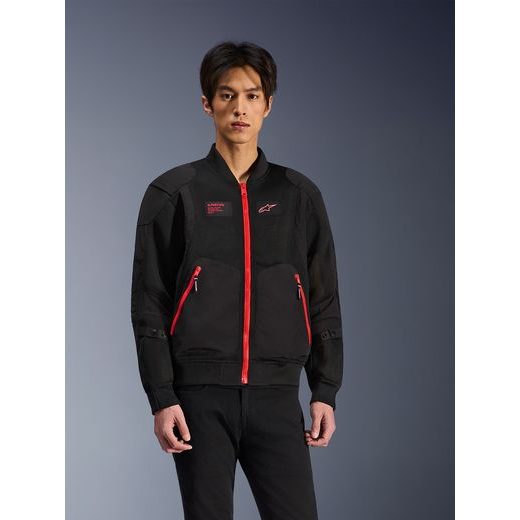 BUNDA FLIGHT AIR, ALPINESTARS (ČERNÁ/ČERVENÁ) 2026