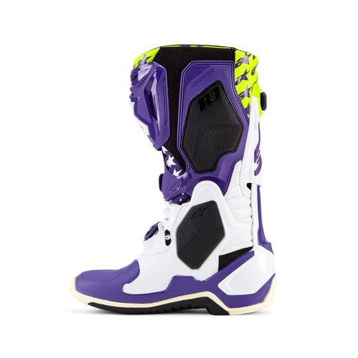 BOTY TECH 10 LIMITOVANÁ EDICE DIRT STUDIOS, ALPINESTARS (BÍLÁ/FIALOVÁ/ŽLUTÁ FLUO) 2025